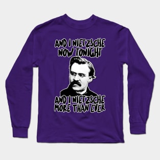 Friedrich Wilhelm Nietzsche Humor Lyric - Retro Styled Graphic Design Long Sleeve T-Shirt